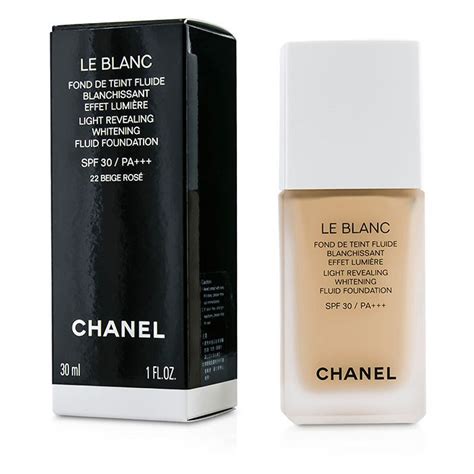 chanel le blanc whitening fluid foundation|chanel le blanc.